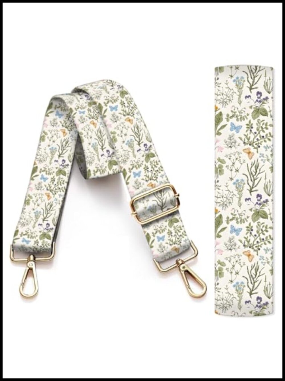 Purse Strap Replacement Crossbody Adjustable Shoulder Strap Gold Buckle Handbag